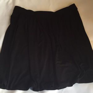 Eileen Fisher Black Skirt Pleated w/pockets- XL